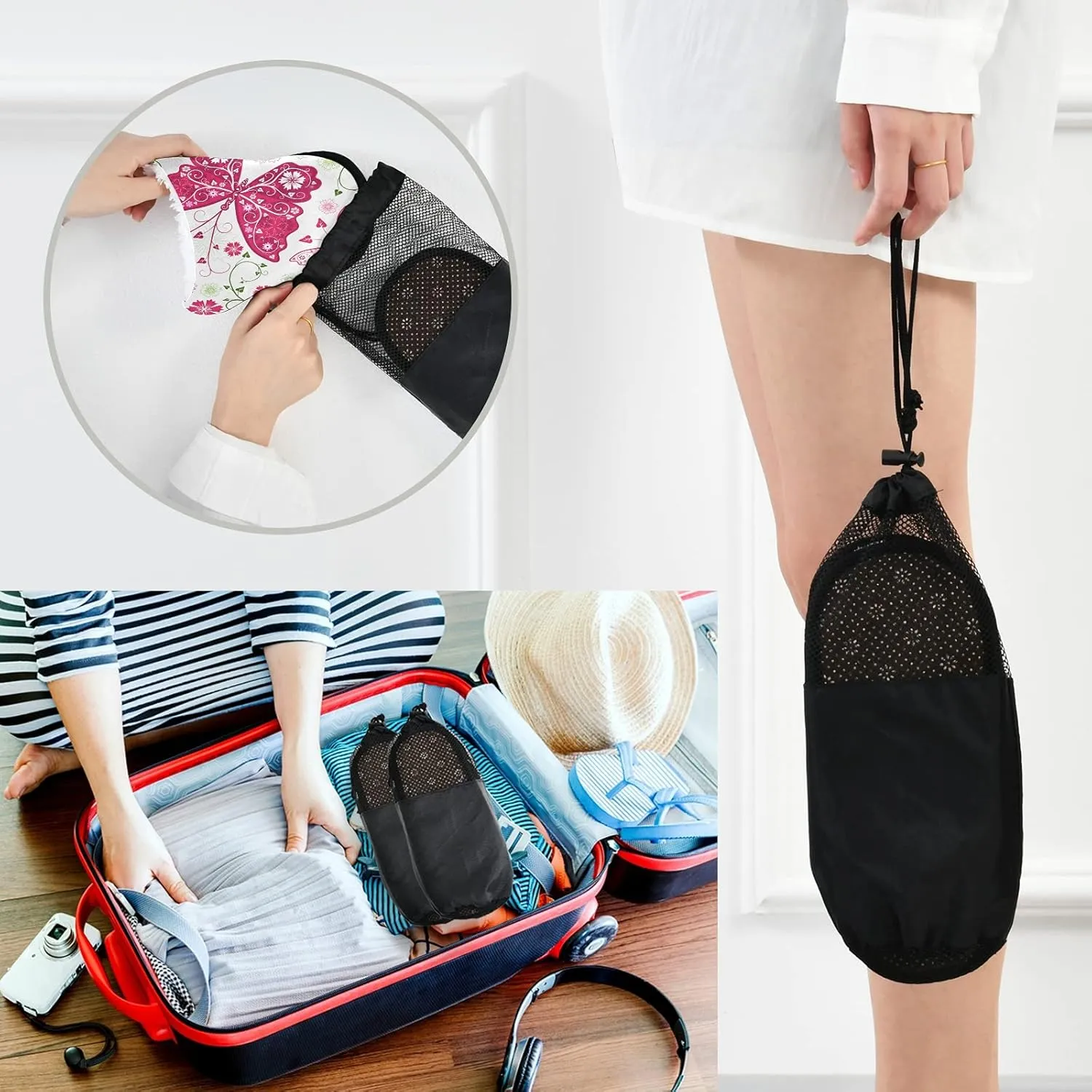 Slippers Soft Non-Slip Indoor House Slippers Home Shoes For Bedroom Hotel Travel Spa