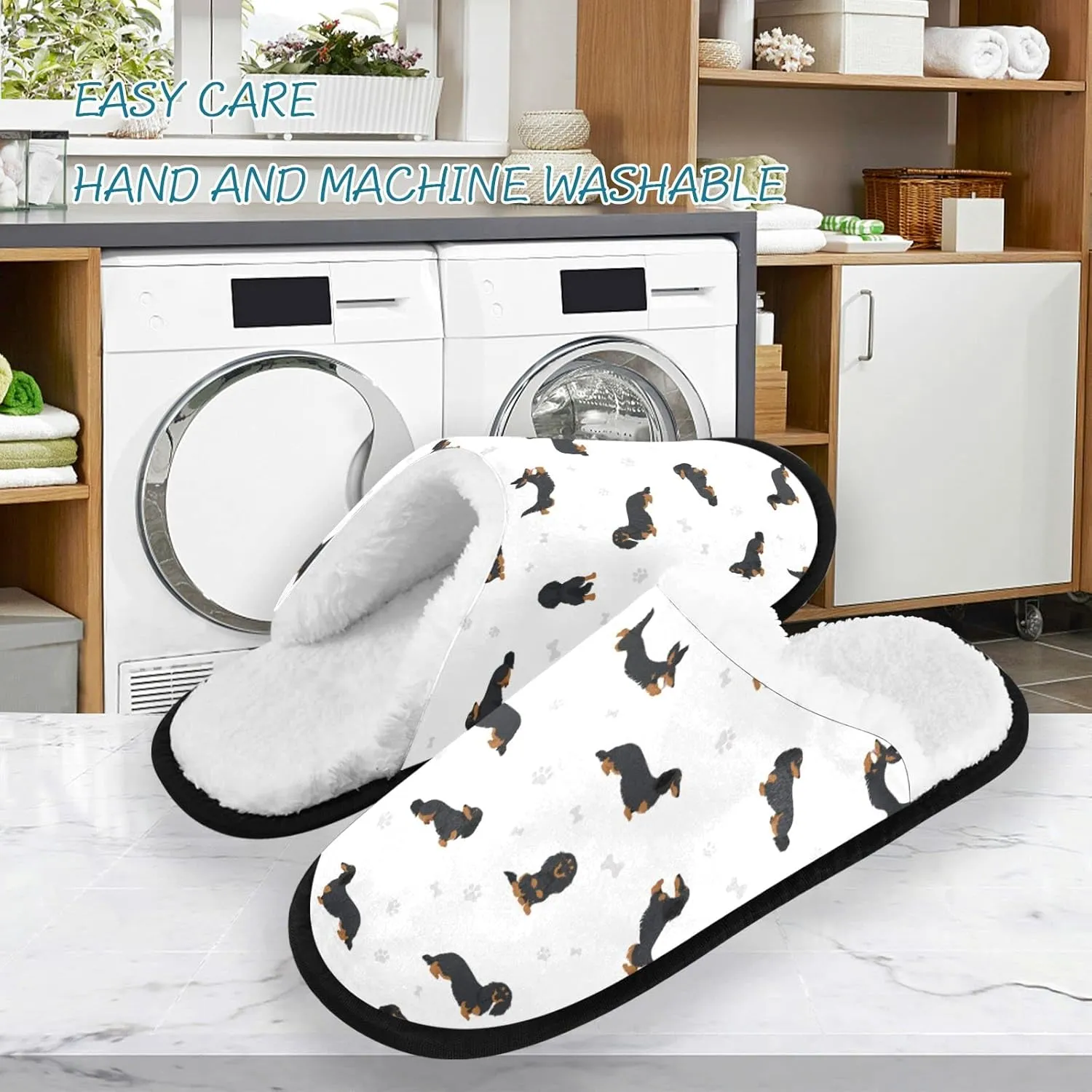Slippers Soft Non-Slip Indoor House Slippers Home Shoes For Bedroom Hotel Travel Spa