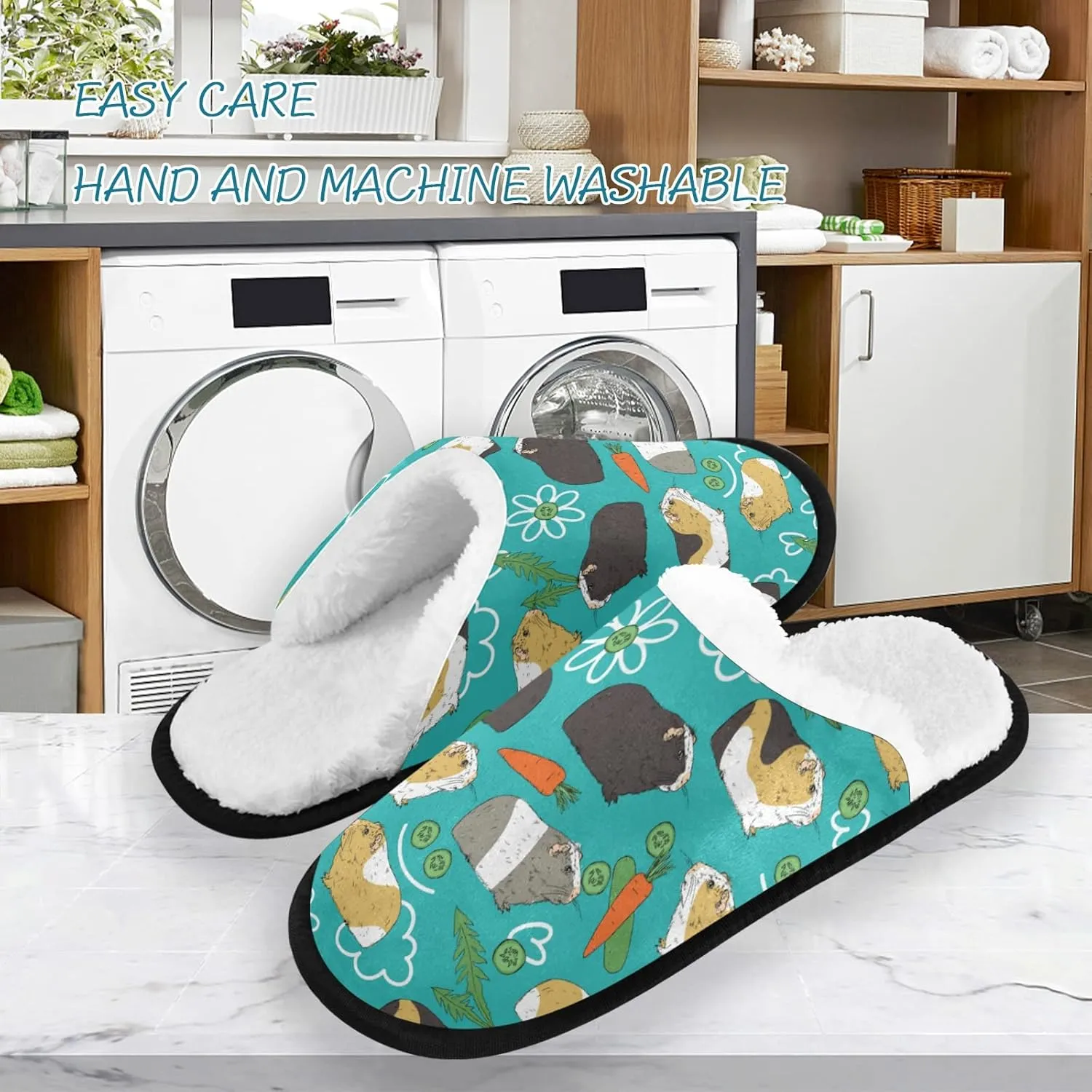 Slippers Soft Non-Slip Indoor House Slippers Home Shoes For Bedroom Hotel Travel Spa