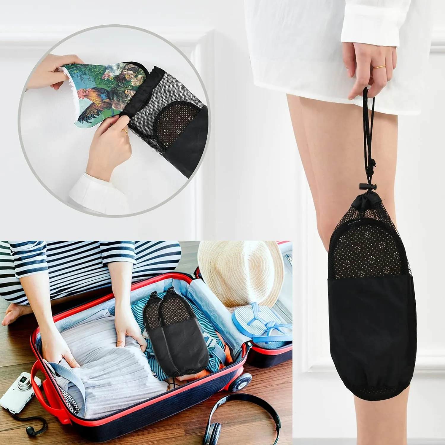 Slippers Soft Non-Slip Indoor House Slippers Home Shoes For Bedroom Hotel Travel Spa