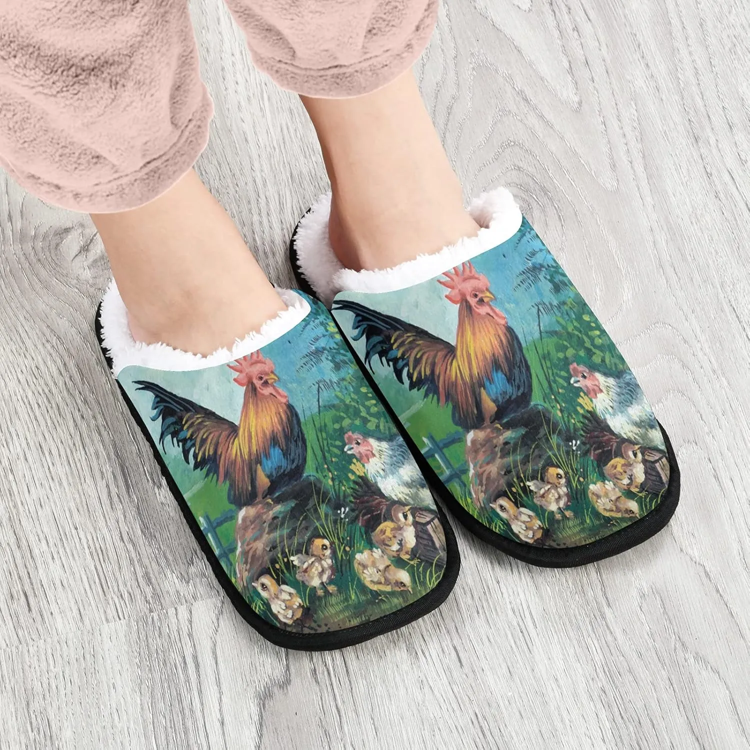 Slippers Soft Non-Slip Indoor House Slippers Home Shoes For Bedroom Hotel Travel Spa