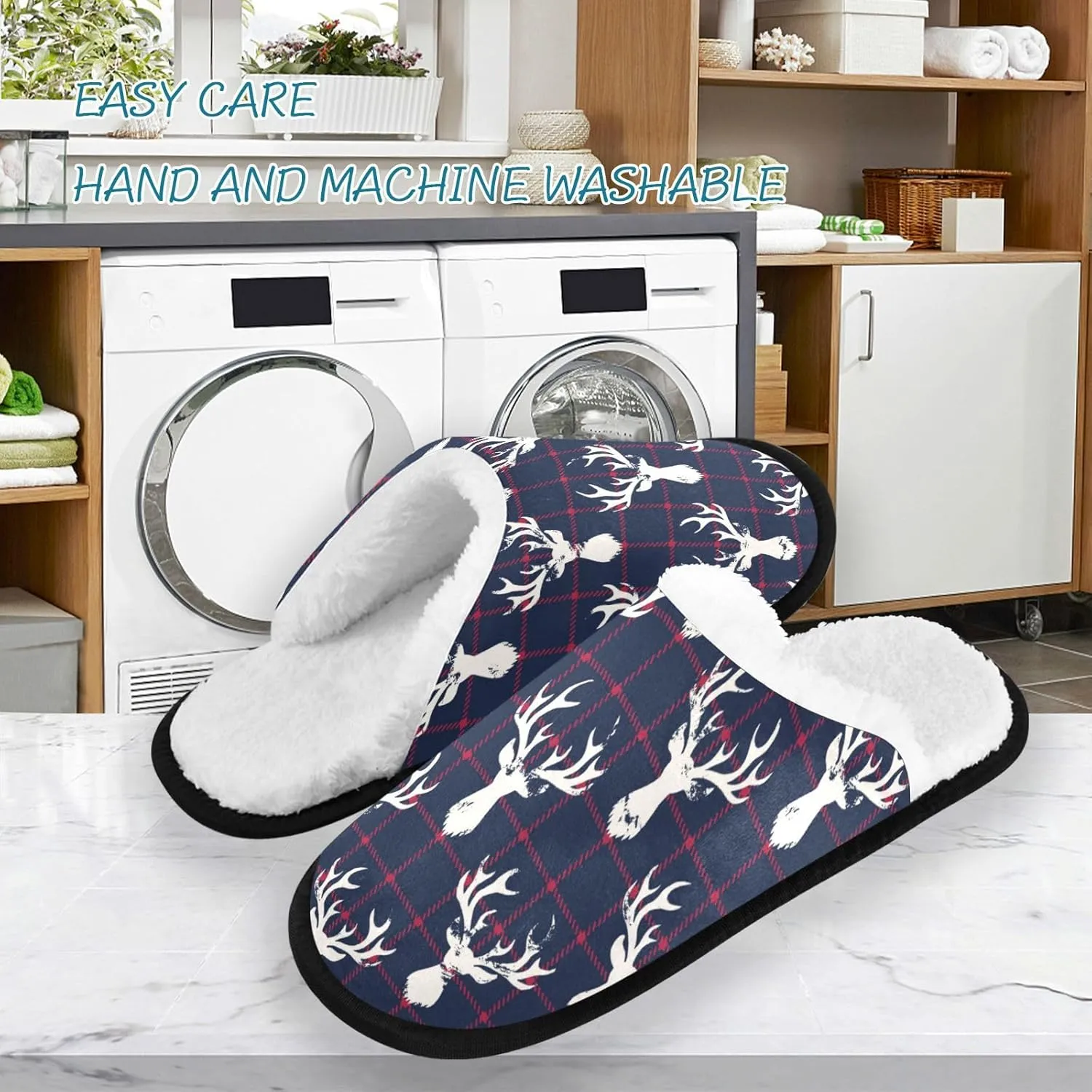 Slippers Soft Non-Slip Indoor House Slippers Home Shoes For Bedroom Hotel Travel Spa