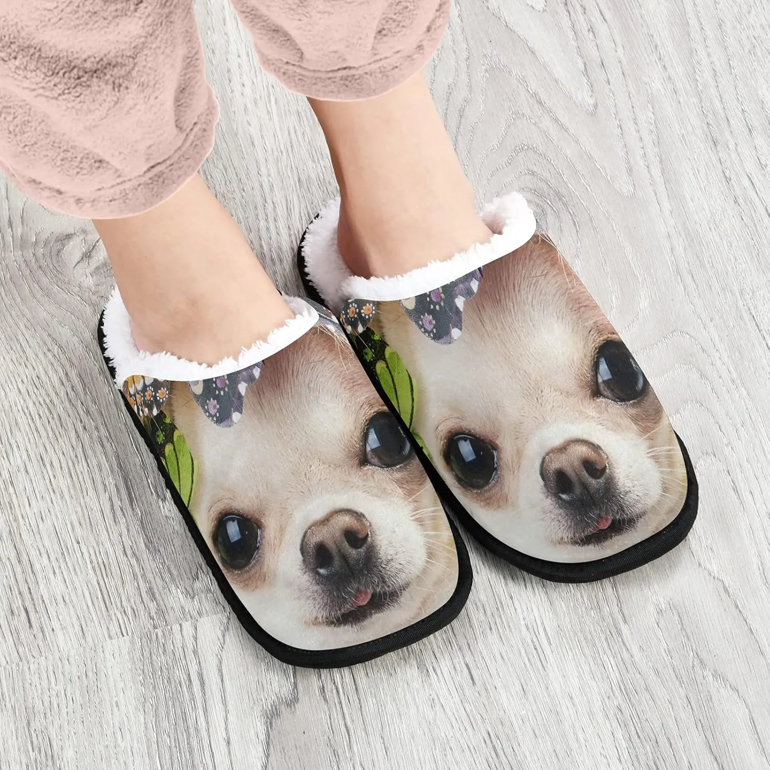 Slippers Soft Non-Slip Indoor House Slippers Home Shoes For Bedroom Hotel Travel Spa