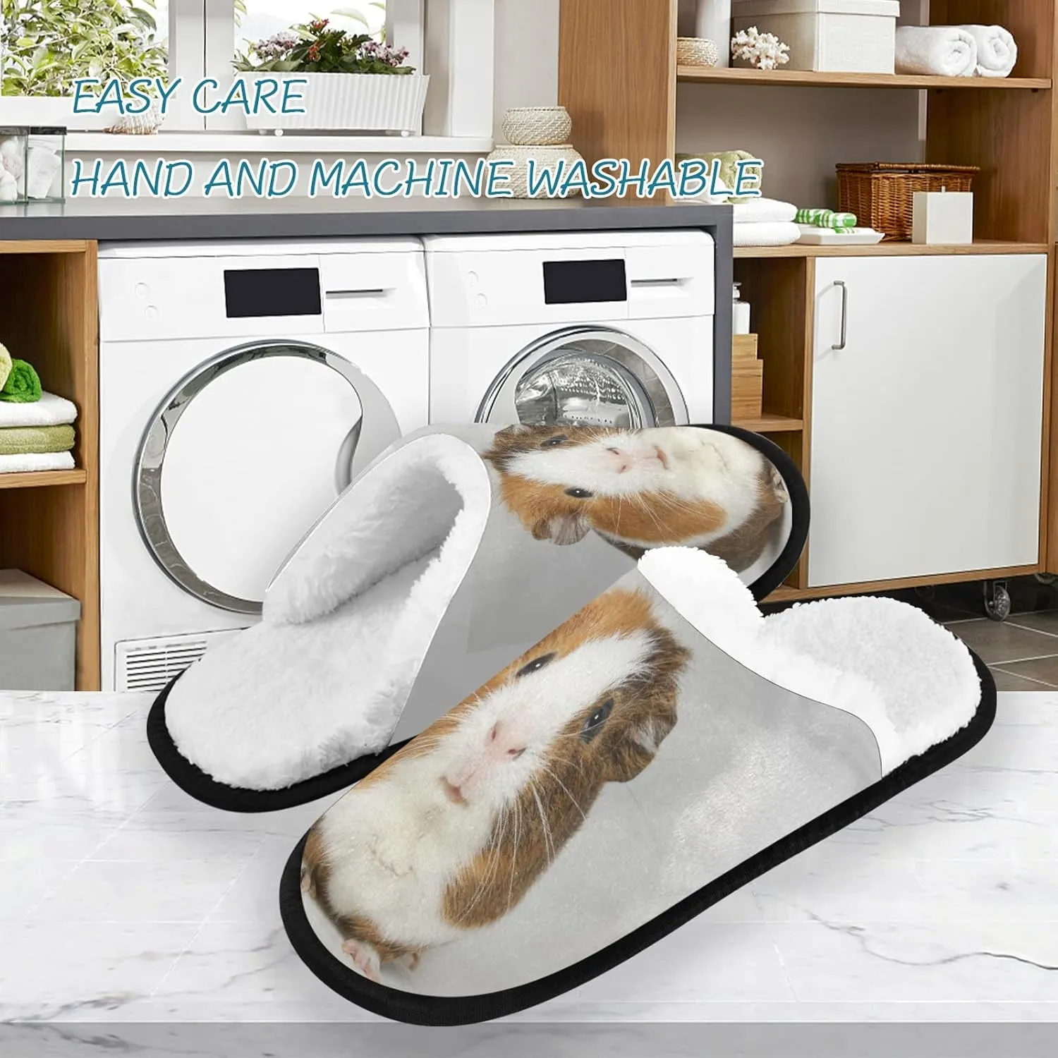 Slippers Soft Non-Slip Indoor House Slippers Home Shoes For Bedroom Hotel Travel Spa