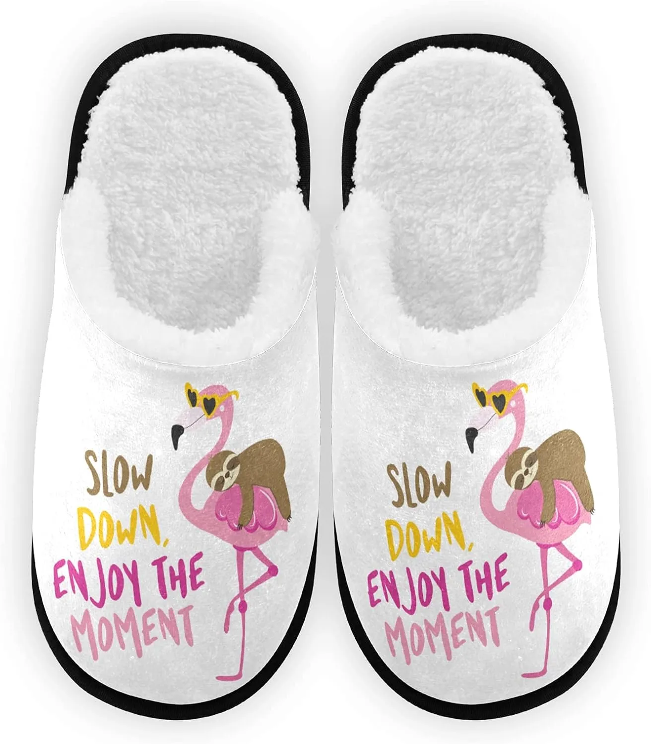 Slippers Soft Non-Slip Indoor House Slippers Home Shoes For Bedroom Hotel Travel Spa