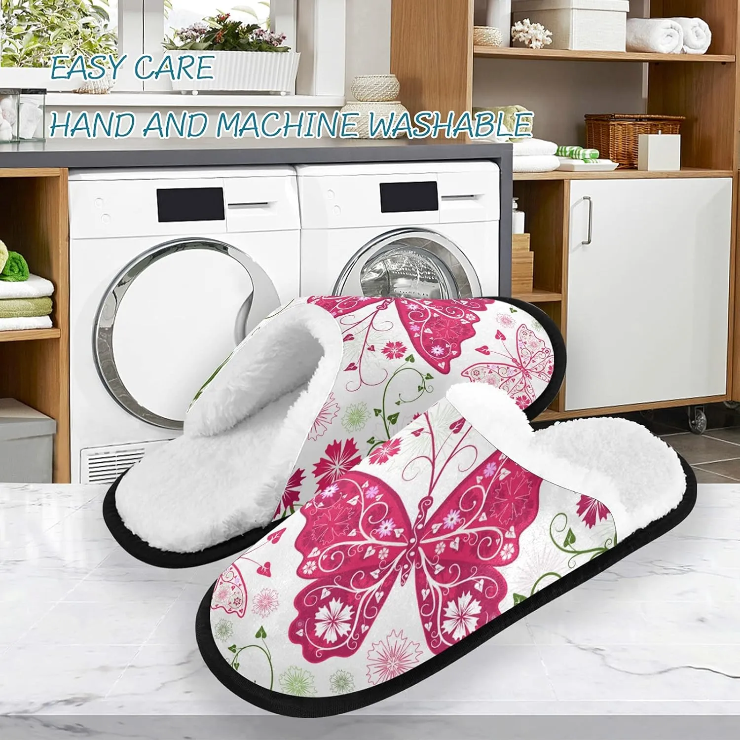 Slippers Soft Non-Slip Indoor House Slippers Home Shoes For Bedroom Hotel Travel Spa
