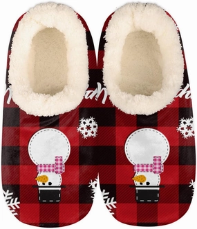 Slippers for Women Mens, Winter Warm Soft Coral Fleece Fuzzy House Slippers Socks Lightweight Portable Comfortable for Indoor Outdoor Bedroom Non-Slip