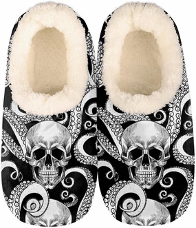 Slippers for Women Mens, Winter Warm Soft Coral Fleece Fuzzy House Slippers Socks Lightweight Portable Comfortable for Indoor Outdoor Bedroom Non-Slip