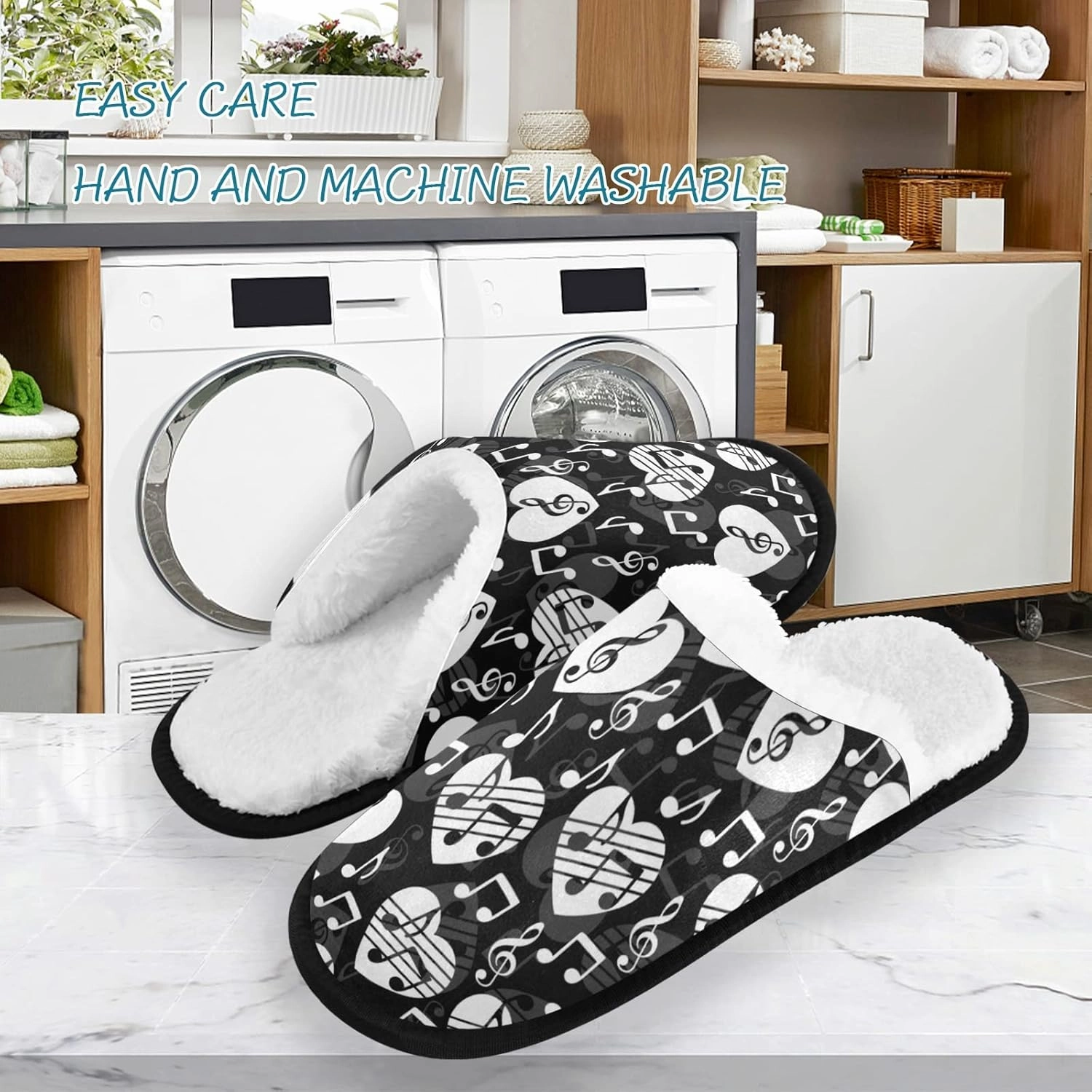 Slippers Soft Non-Slip Indoor House Slippers Home Shoes For Bedroom Hotel Travel Spa