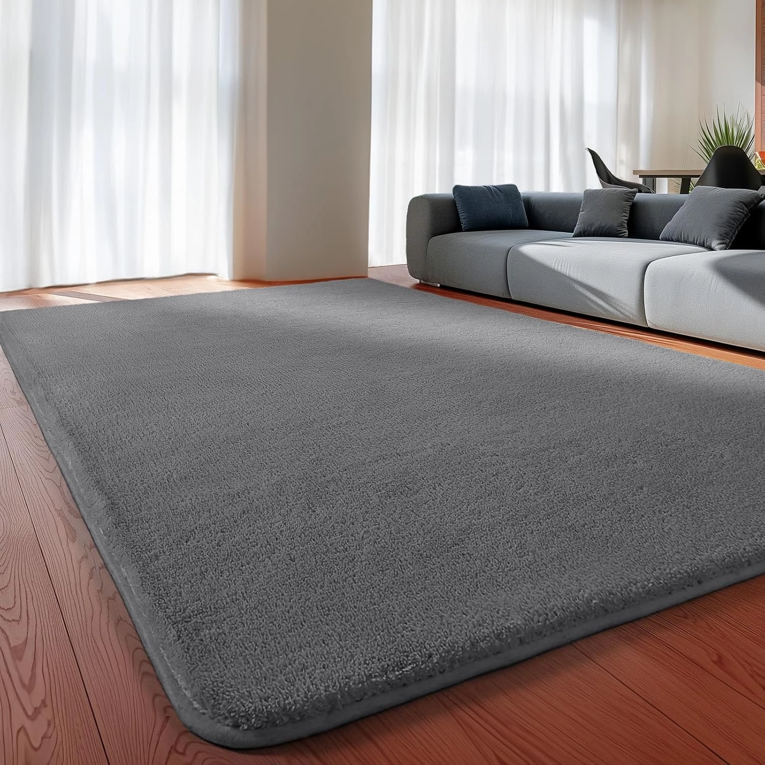 Sour Lemon 8x10 Area Rugs for Living Room, Soft Large Area Rug Fluffy Rugs for Bedroom，Machine Washable Area Rug Non Slip Carpet Rug for Living Room Playroom Kids Room Home Decor