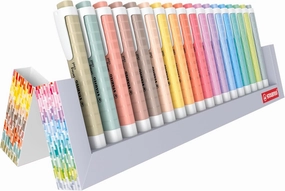 STABILO swing cool NatureCOLORS - Highlighter - Deskset of 18 - with 10 Pastel Colours and 8 NatureCOLORS