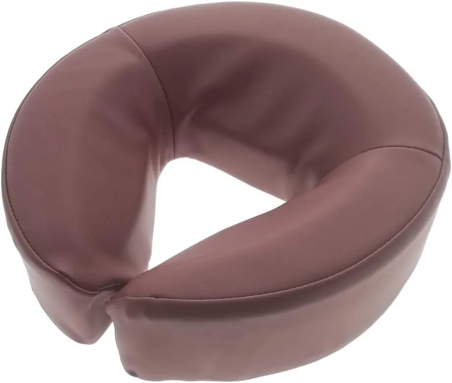 Standard Memory Foam Face Cradle Cushion - Universal Head Cushion for Massage Therapy with Velcro (Beige)