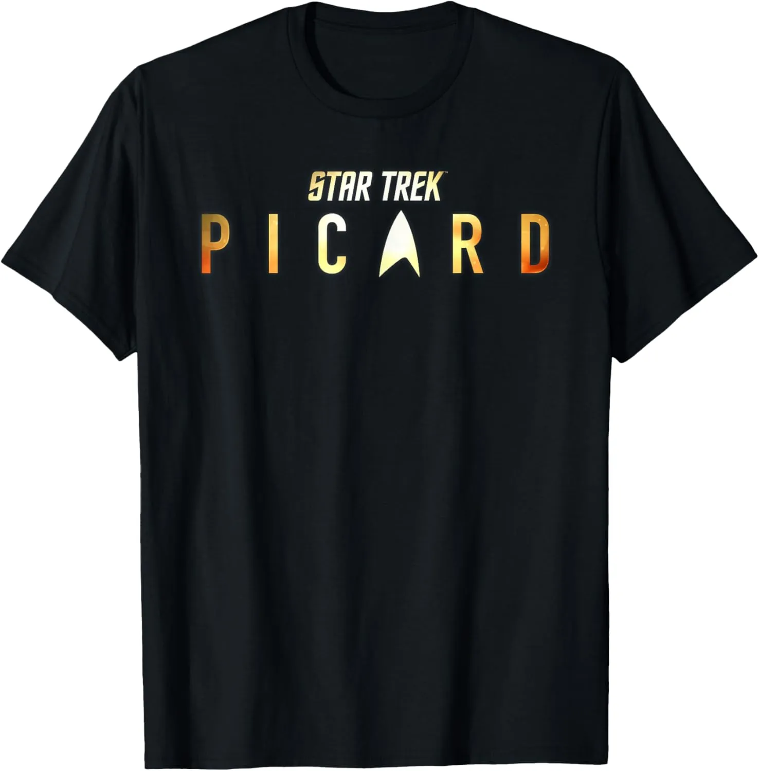 Star Trek Picard Shimmering Gold Logo T-Shirt