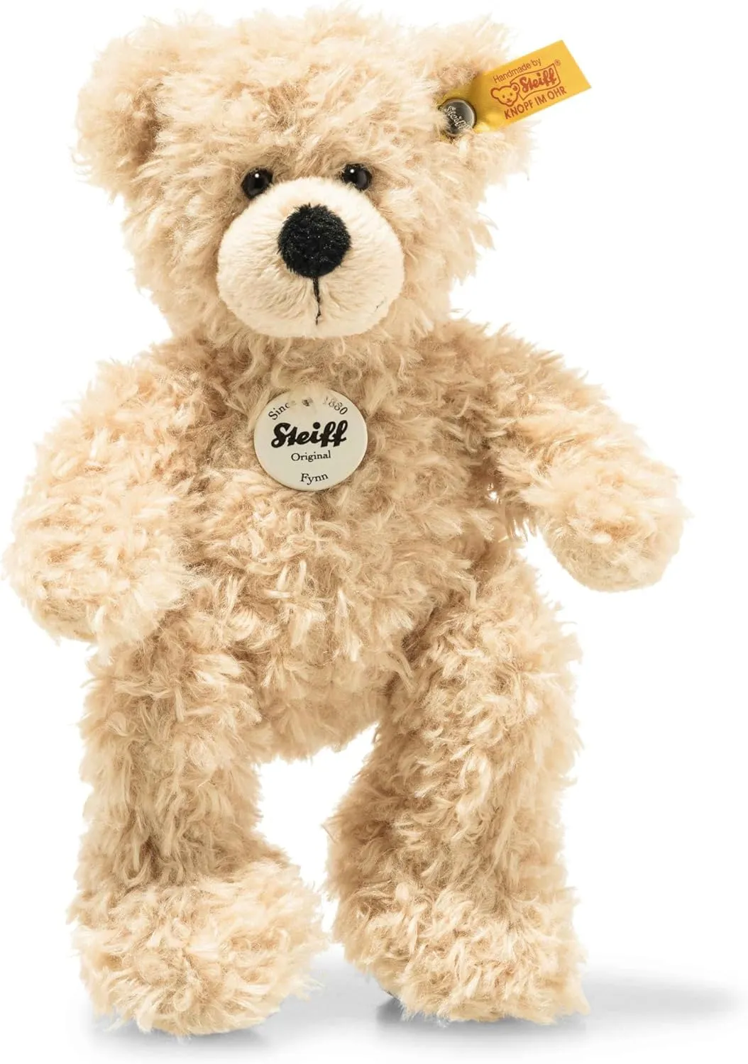 Steiff Plush Animal Toy Fynn Teddy Bear, 7" Beige