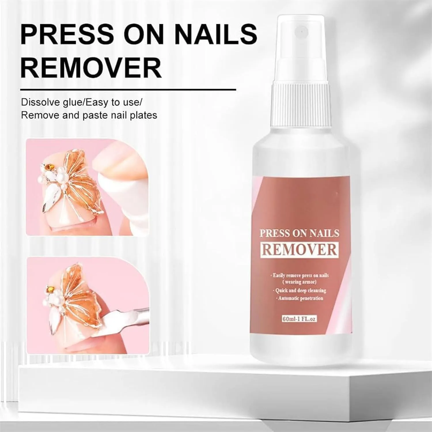 Stellaya Nail Glue Kit,Stellaya Magic Solid Nail Glue Kit 3-in-1 Nail Art Kits,Solid Nail Glue Gel Kit with UV Lamp,Lulou Magic Solid Nail Glue,Solid Nail Tips Gel,Glue Remover for Press on Nails (A)