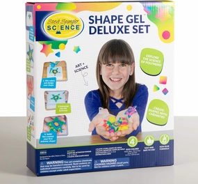 Steve Spangler Science Shape Gel Deluxe Kit – Hands-On Science Kit for Kids to Learn About Polymers, DIY Slime Kit for Classroom and Home Learning – STEM Activity for Ages 6 
