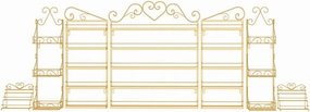 Storage Rack. Wall-Mounted Nail Polish Stand Storage Box, Retail Store Metal Nail Polish Storage Display Rack Display Rack Lipstick Perfume, Suitable for Nail Shop/Salon/Cosmetic/White/4 Piec (Gold