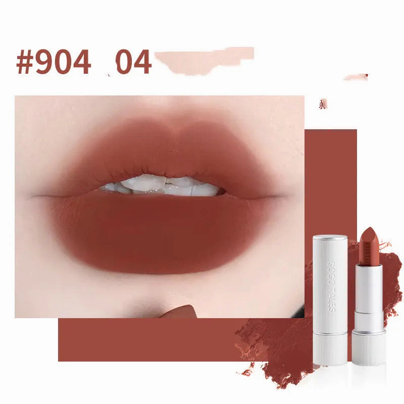 Striped Caramel Retro Deadline-driven Lipstick Velvet in Chestnut Worldwide shipping