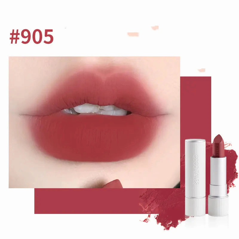 Striped Caramel Retro Deadline-driven Lipstick Velvet in Chestnut Worldwide shipping