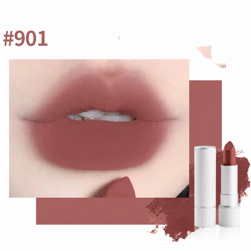Striped Caramel Retro Deadline-driven Lipstick Velvet in Chestnut Worldwide shipping