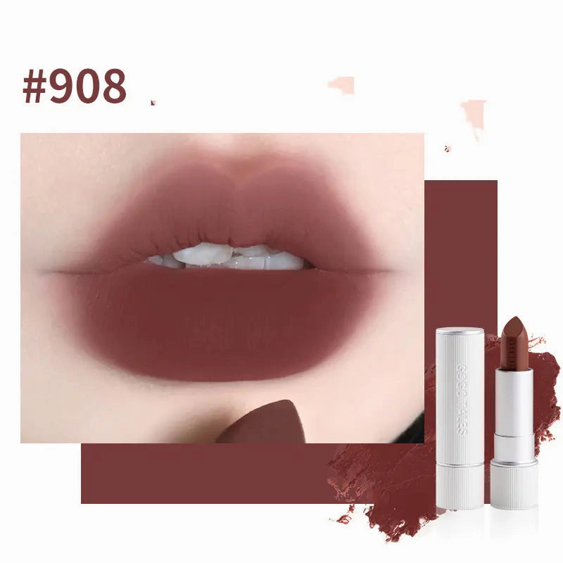 Striped Caramel Retro Deadline-driven Lipstick Velvet in Chestnut Worldwide shipping