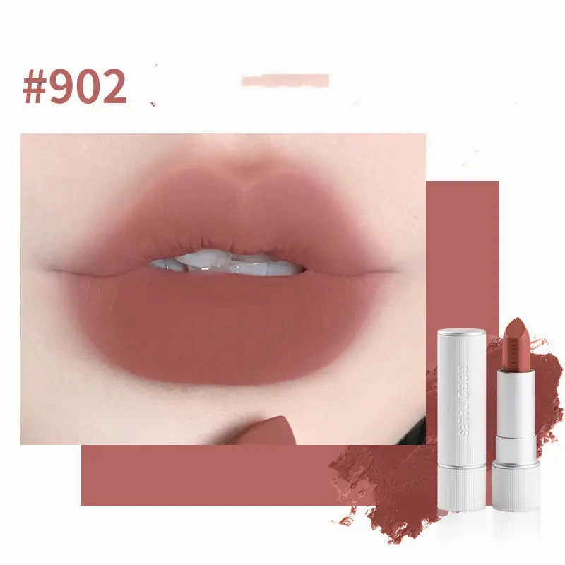 Striped Caramel Retro Deadline-driven Lipstick Velvet in Chestnut Worldwide shipping