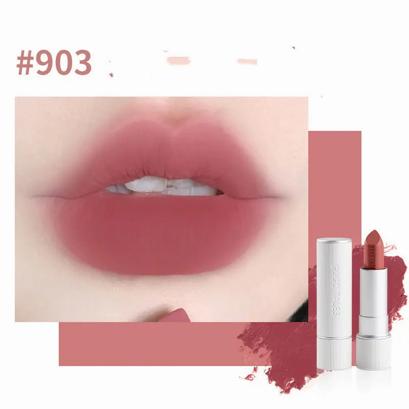 Striped Caramel Retro Deadline-driven Lipstick Velvet in Chestnut Worldwide shipping