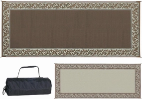 Stylish Camping RC7 Brown/Beige 8' x 20' Classical Mat, 1 Pack