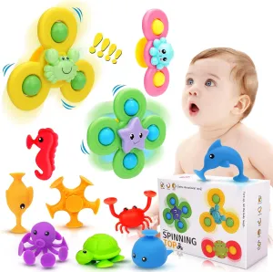 Suction Cup Bath Toys for Baby - 11 Pcs Window Toys for Toddlers, Airplane Car Travel
