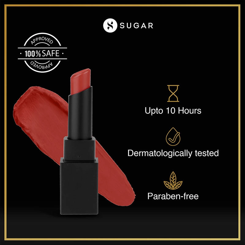 SUGAR Nothing Else Matter Longwear Lipstick - 03 Rust Have (Subtle Burnt Red) (3.2g)