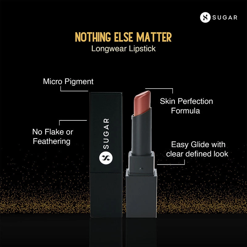 SUGAR Nothing Else Matter Longwear Lipstick - 03 Rust Have (Subtle Burnt Red) (3.2g)