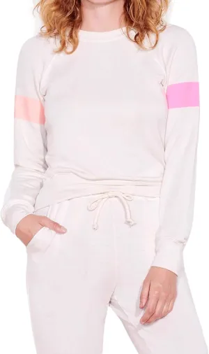 Sundry Womens 2 TONE STRIPE SWEATSHIRT