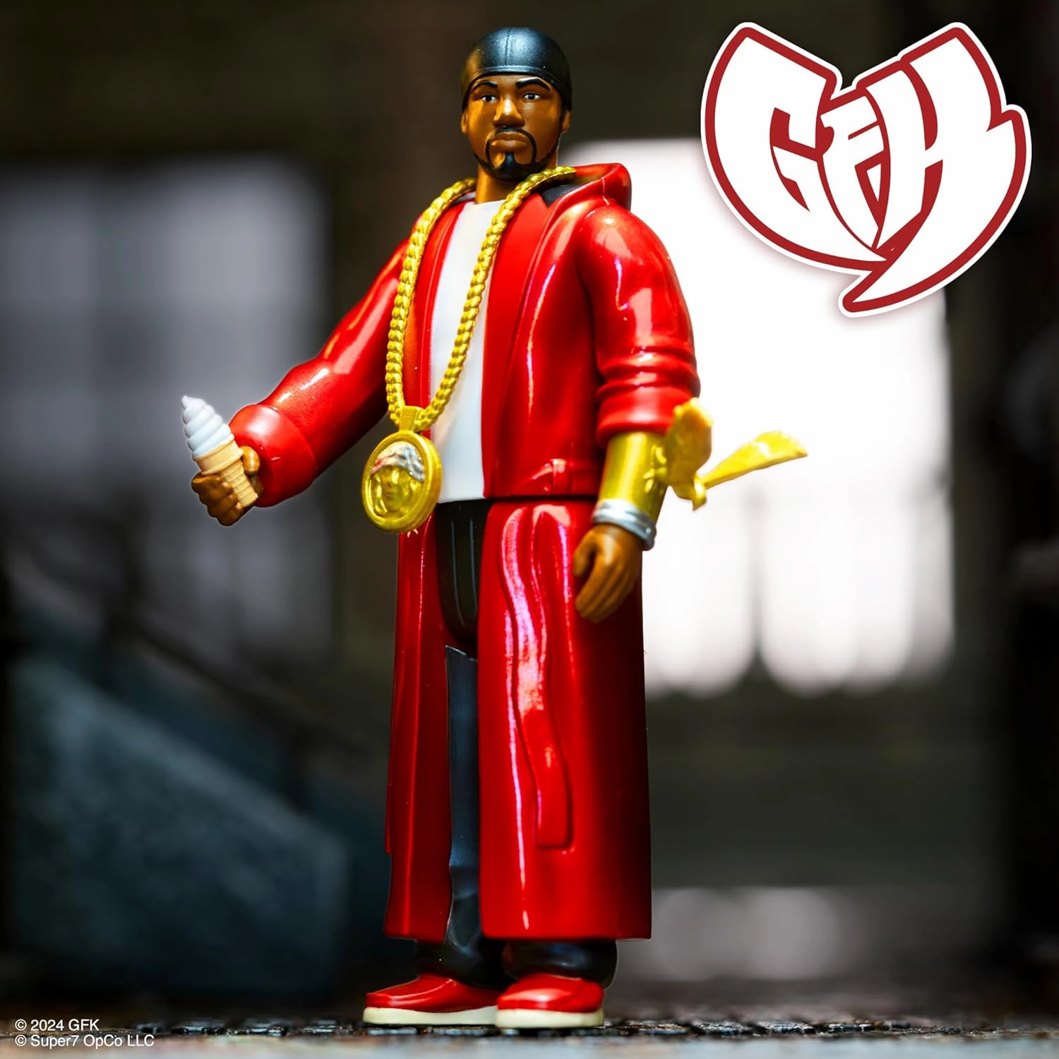 Super7 Ghostface Killah Toney Starks Reaction Figure - 3.75" Ghostface Killah Action Figure with Accessories Hip Hop Collectibles and Retro Toys