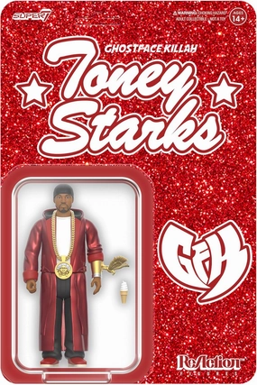 Super7 Ghostface Killah Toney Starks Reaction Figure - 3.75" Ghostface Killah Action Figure with Accessories Hip Hop Collectibles and Retro Toys