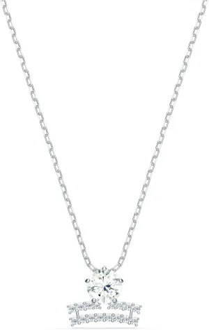 Swarovski All Zodiac Symbols Pendant Necklace Jewelry Collection, Clear Crystals