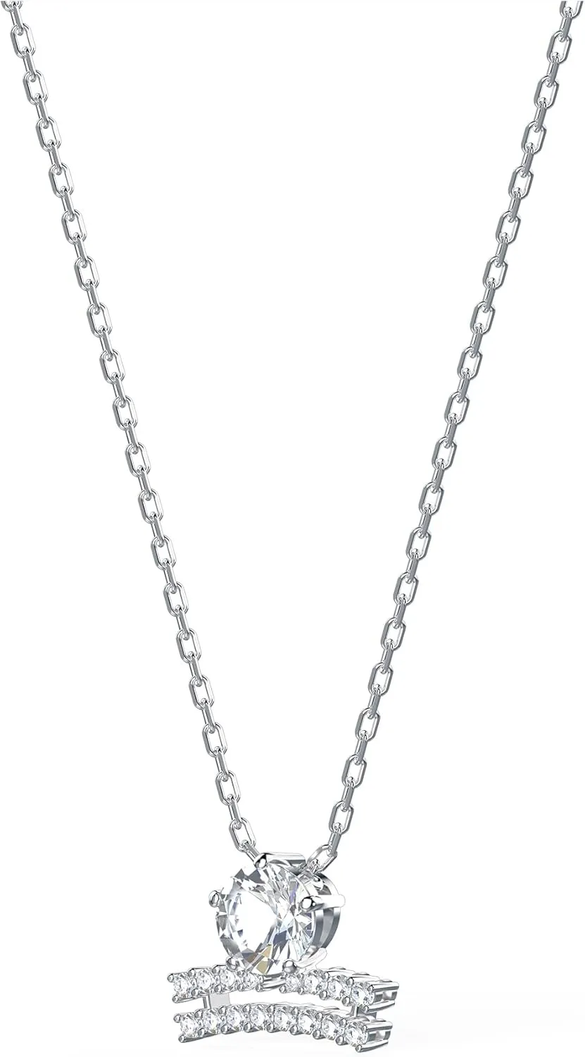 Swarovski All Zodiac Symbols Pendant Necklace Jewelry Collection, Clear Crystals