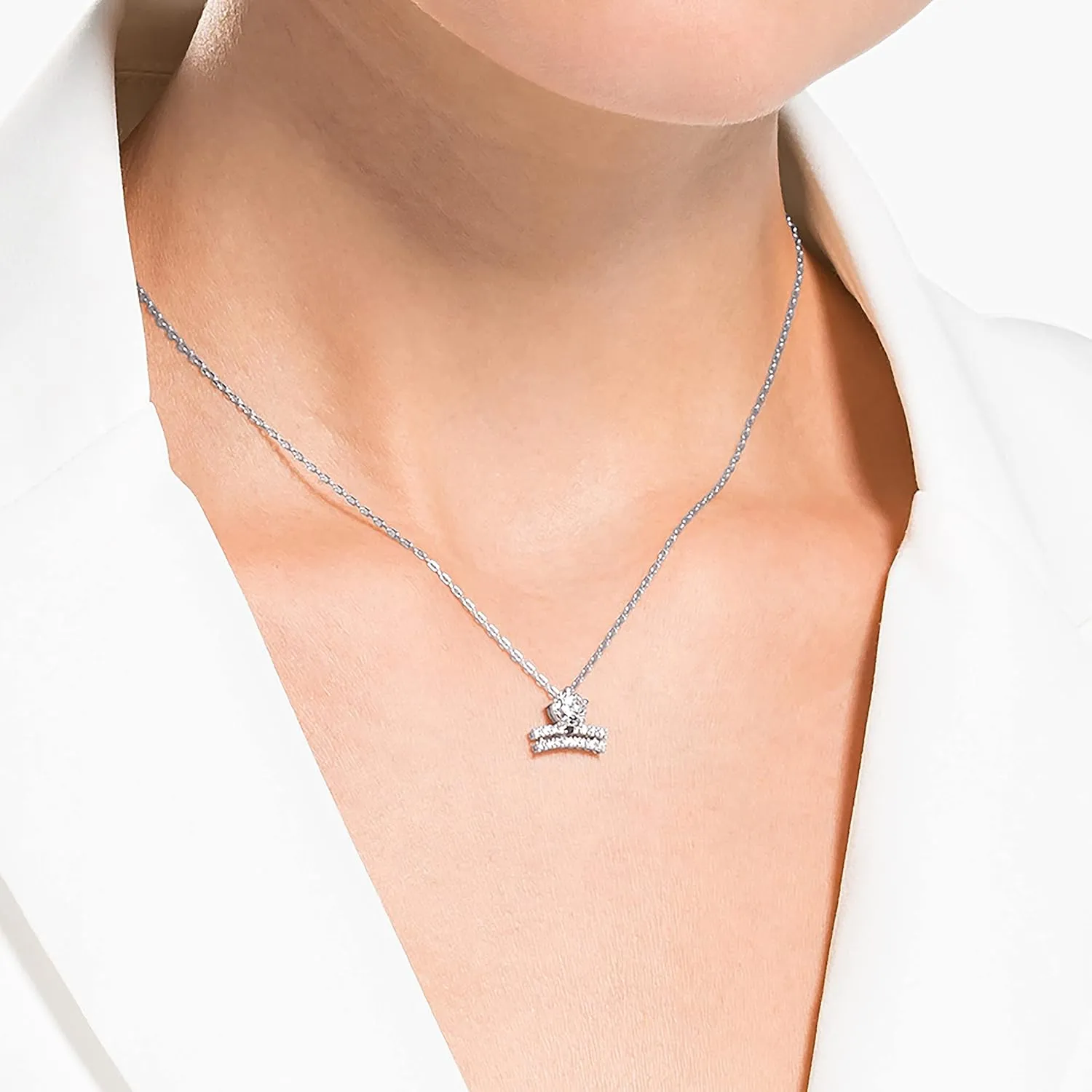 Swarovski All Zodiac Symbols Pendant Necklace Jewelry Collection, Clear Crystals