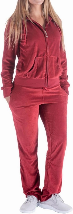 Sweat Suits for Women Set Comfortable Sweat Outfits Workout Suit Zip Velour Hoodie and Jogger Sport Suit