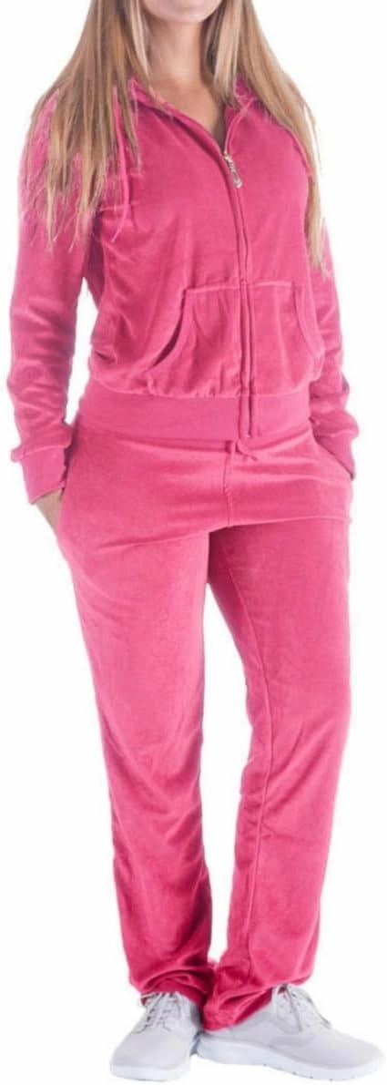 Sweat Suits for Women Set Comfortable Sweat Outfits Workout Suit Zip Velour Hoodie and Jogger Sport Suit