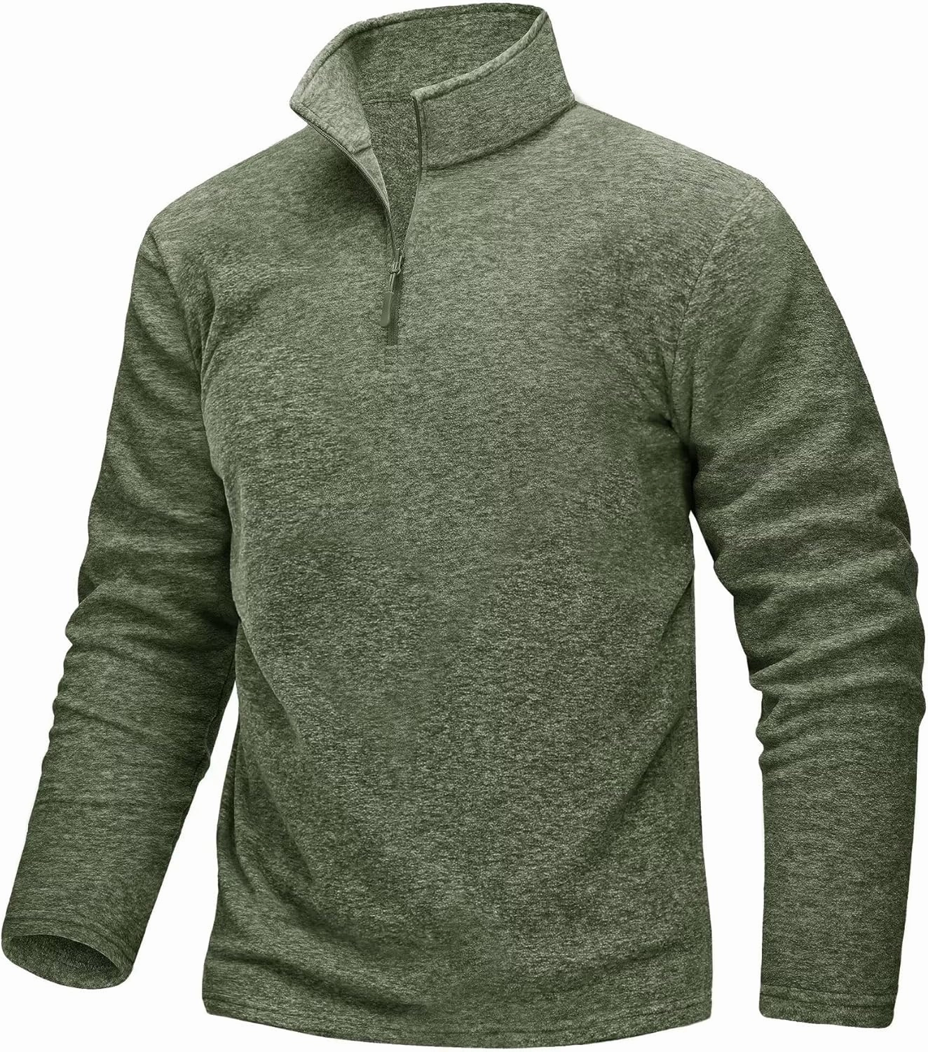 TACVASEN Mens Quarter Zip Sweatshirt Long Sleeve Pullover 1/4 Zip Up Golf Shirt for Men Winter Fleece Lined Thermal Sweater