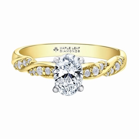 Tides of Love Canadian Oval Diamond Engagement Ring