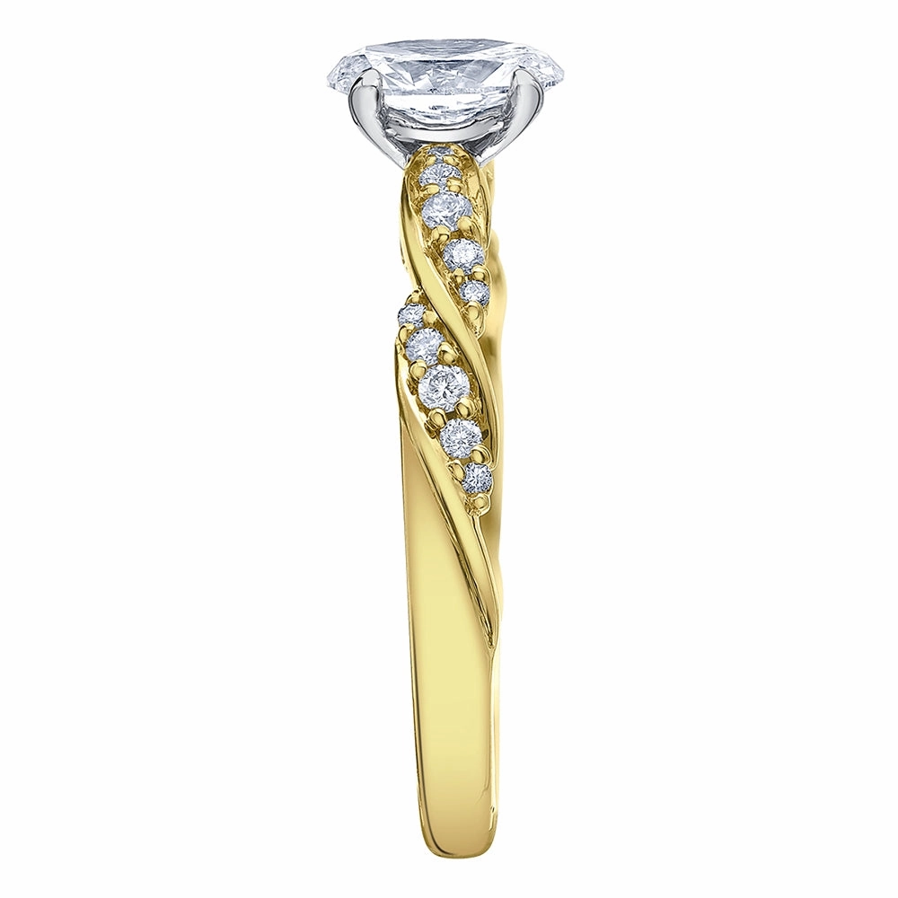 Tides of Love Canadian Oval Diamond Engagement Ring