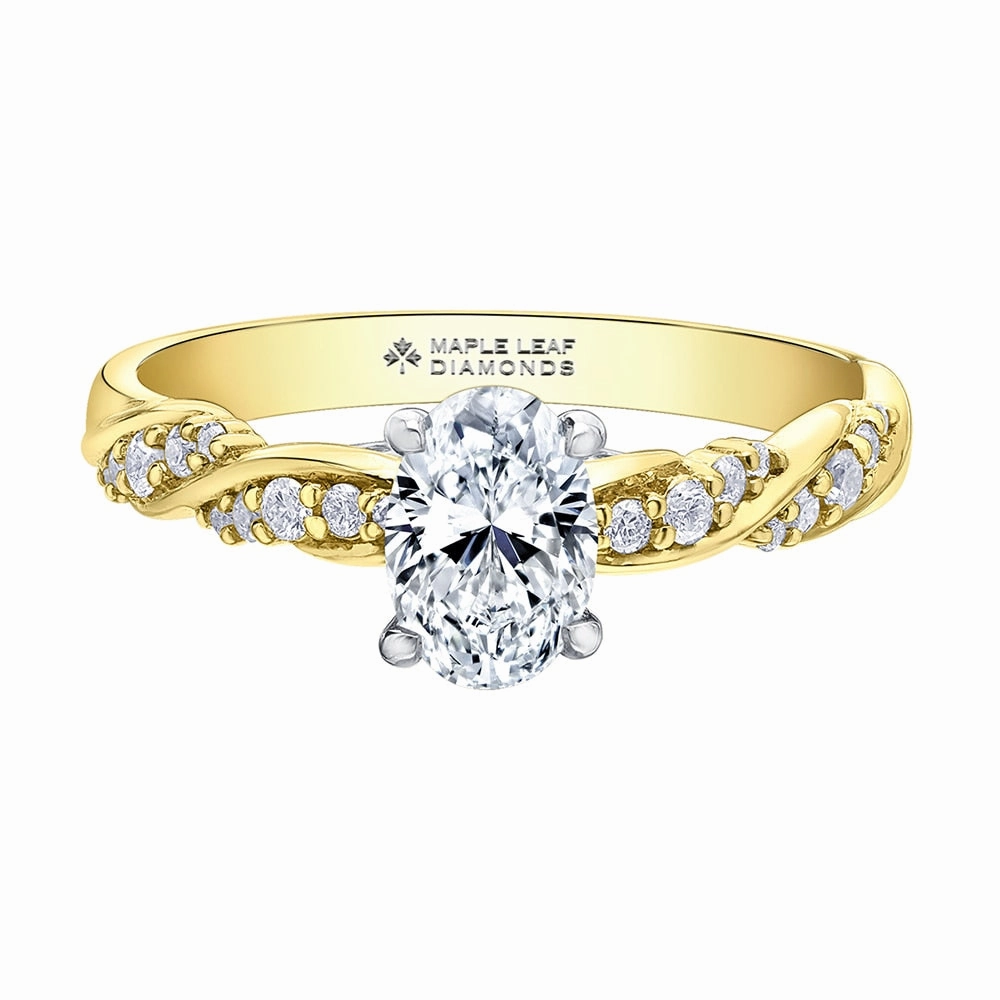 Tides of Love Canadian Oval Diamond Engagement Ring