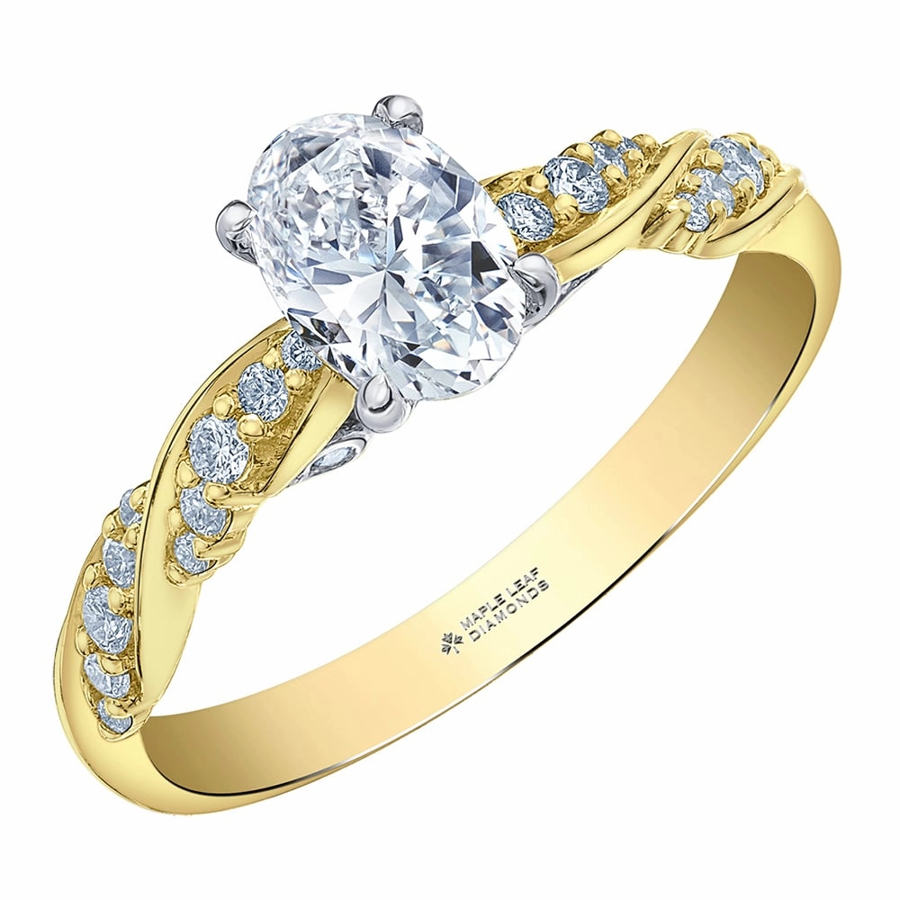 Tides of Love Canadian Oval Diamond Engagement Ring