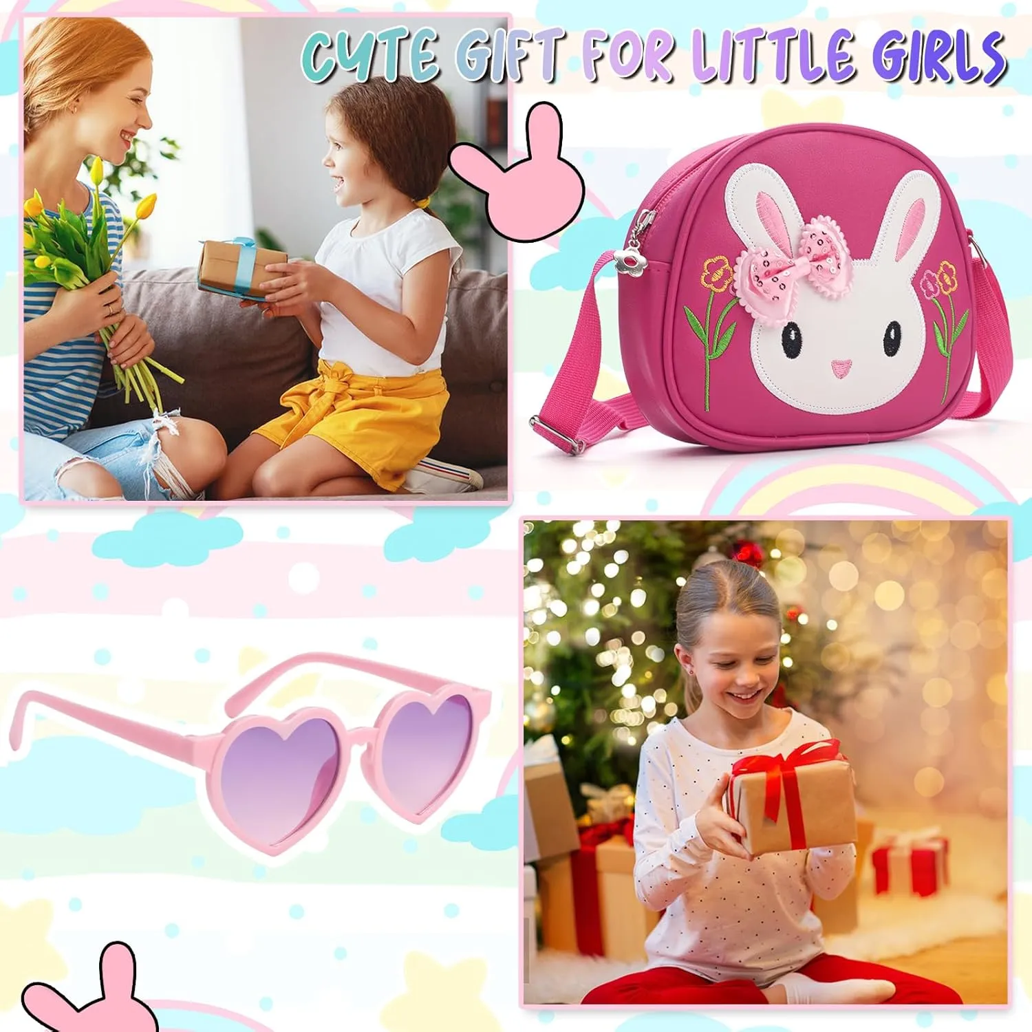Toddler Purse-Small Kids Purse, Girls Bunny Purse, Little Girl Purse-Birthday Gifts Purse for Girls