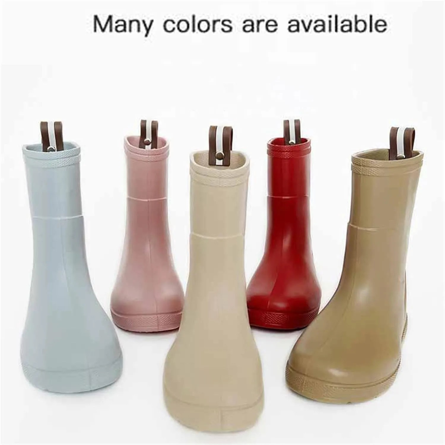 Toddler Slip On Rain Boots Kids Rain Boots Long Rainboots For Boys Girls Easy-On Lightweight Waterproof Mud Rain Boot