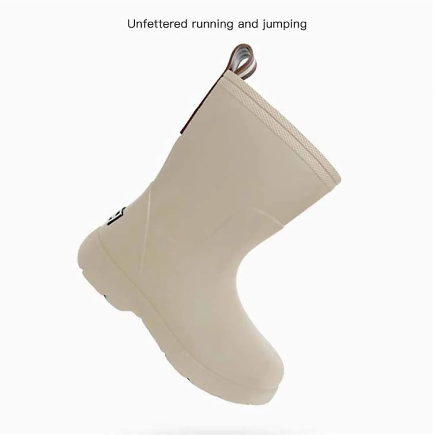 Toddler Slip On Rain Boots Kids Rain Boots Long Rainboots For Boys Girls Easy-On Lightweight Waterproof Mud Rain Boot