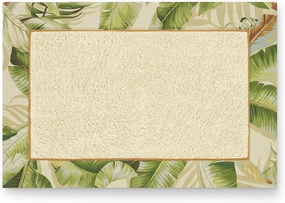 Tommy Bahama - Bathroom Rug, Cotton Bath Mat, Stylish Tropical Bathroom Decor (Palmiers Medium Green, 20" x 30")