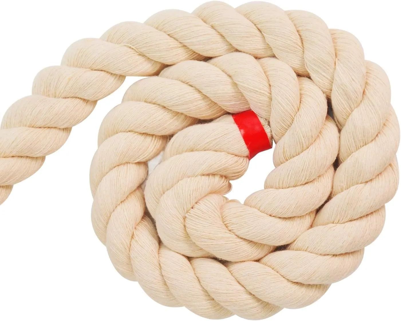 Twisted Cotton Rope (1 inch x 50 feet) Natural Thick Soft Rope for Crafts, Sports Tug of War, Hammock, Home Decorating Wedding Rope