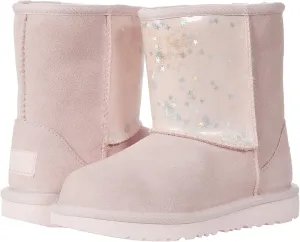 UGG Kids' Classic II Clear Glitter Fashion Boot